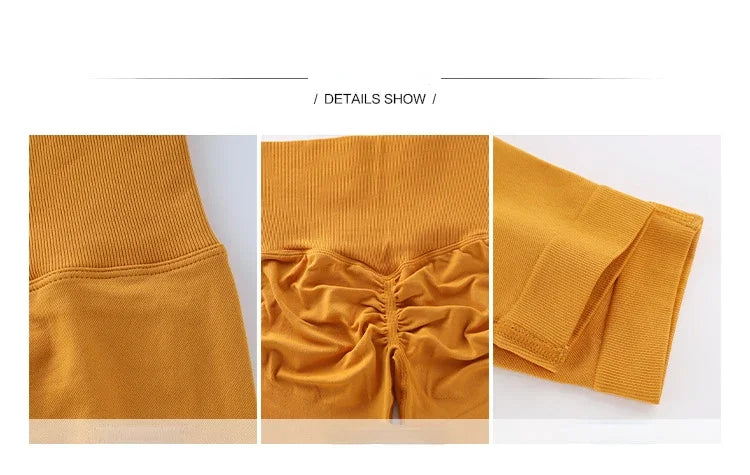 Seamless High‑Waist Tummy Control Bodysuit Shapewear leggings/ yoga pant/ Butt Knit Fashion Gym Workout Pants